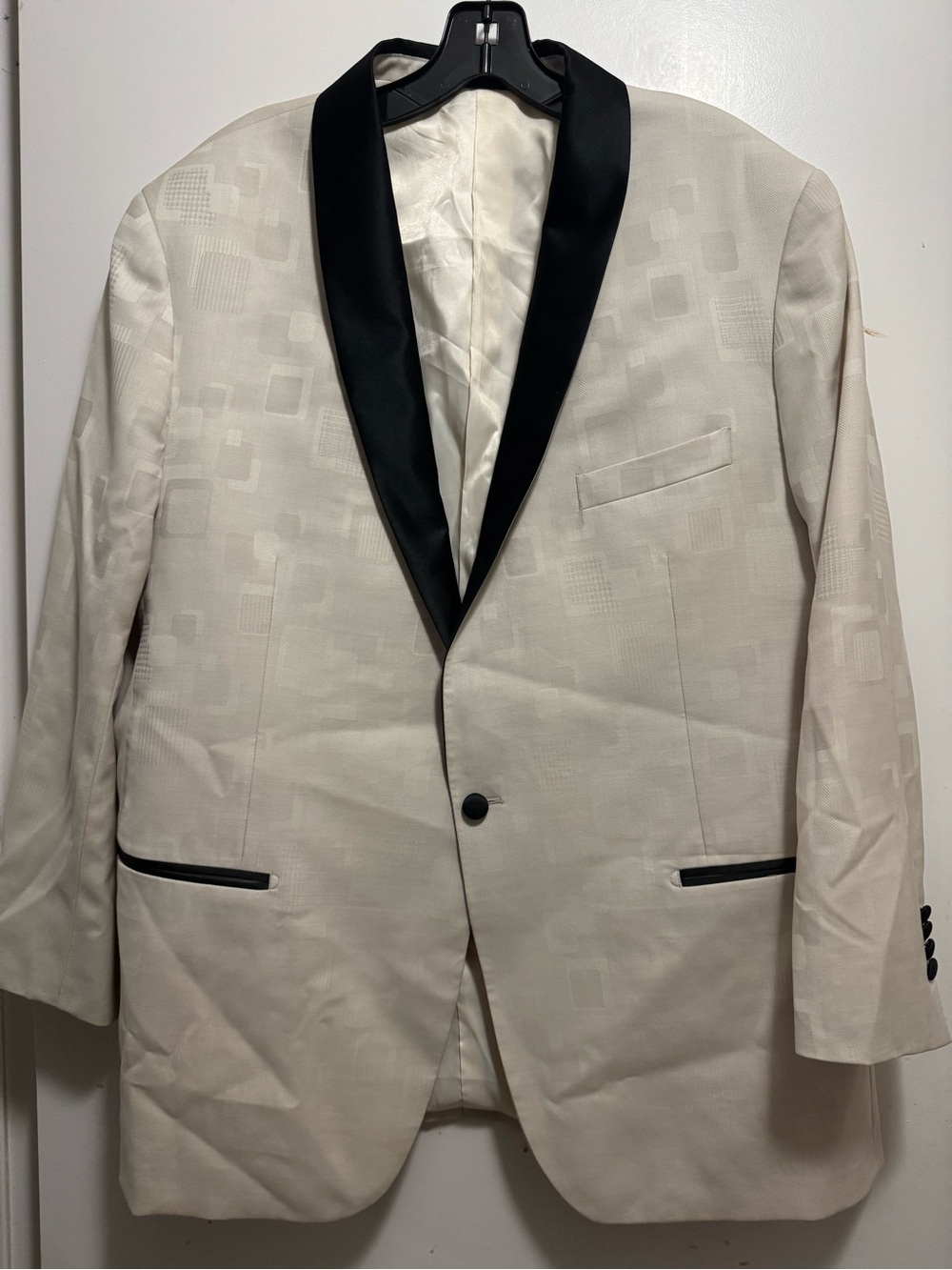 STITCHED Event ZIGNONE 💯 Wool Tuxedo Jacket w/Black Satin Lapel - Italy Size 46R